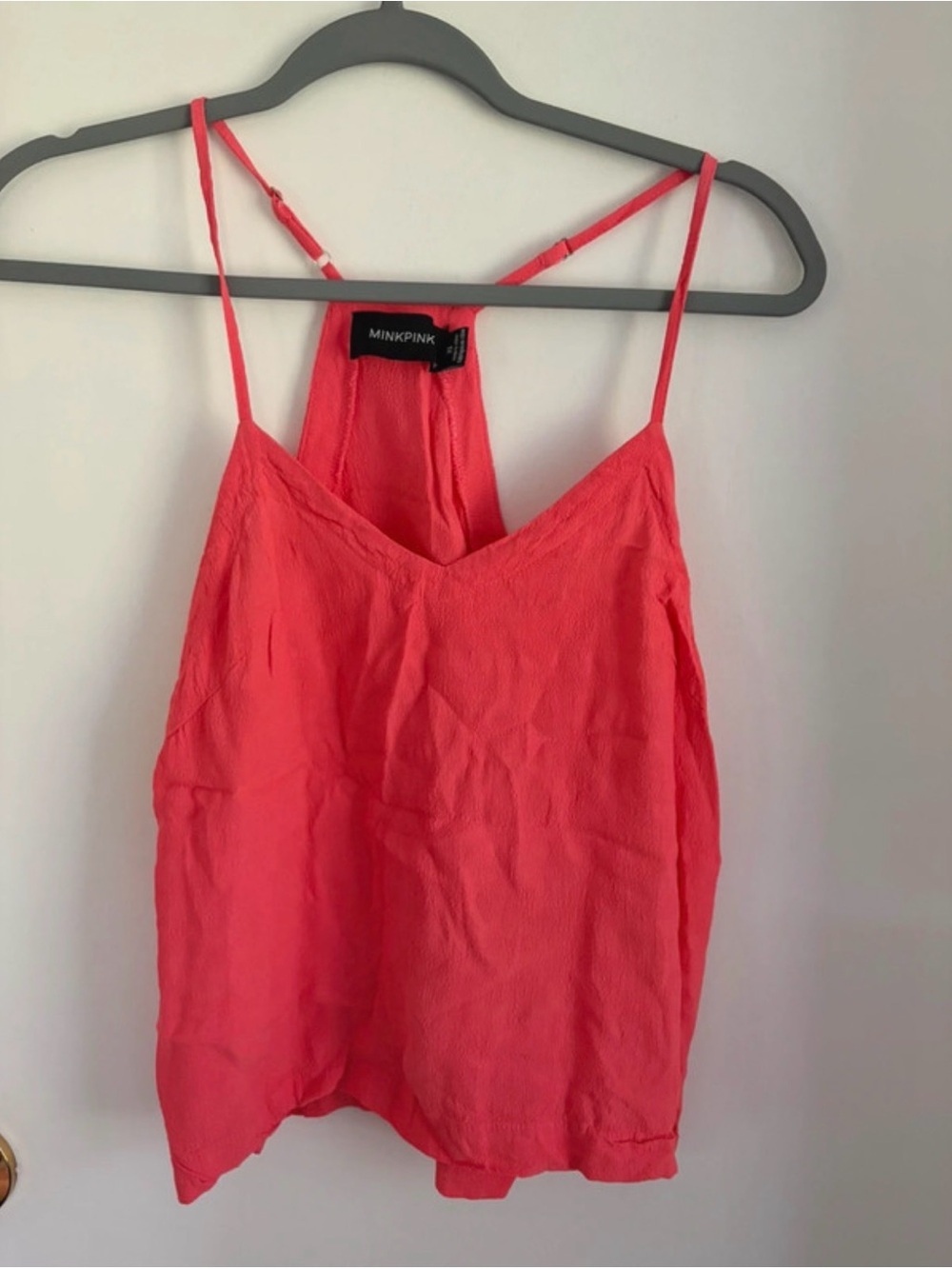 MINKPINK Coral Spaghetti Strap Cami